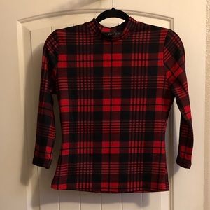 Plaid 3/4 Sleeve